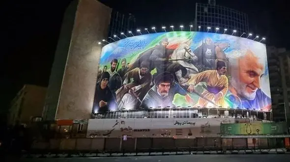 تصویر جدید دیوارنگاره میدان ولی‌ عصر (عج)