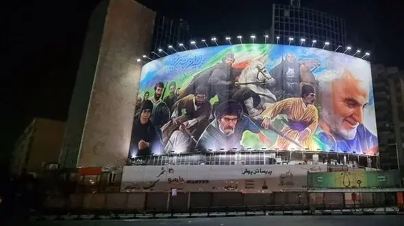 تصویر جدید دیوارنگاره میدان ولی‌ عصر (عج)