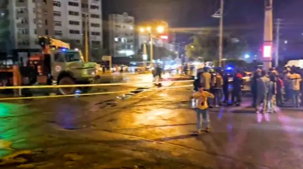 فیلم حادثه فرونشست زمین در یکی از مناطق بندرعباس