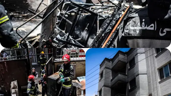 آتش ترسناک در درمانگاه جی!/ آتش نشانان وارد عمل شدند!+فیلم