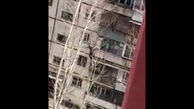 فیلم وحشتناک سقوط مرد ماجراجو از فراز یک برج + فیلم