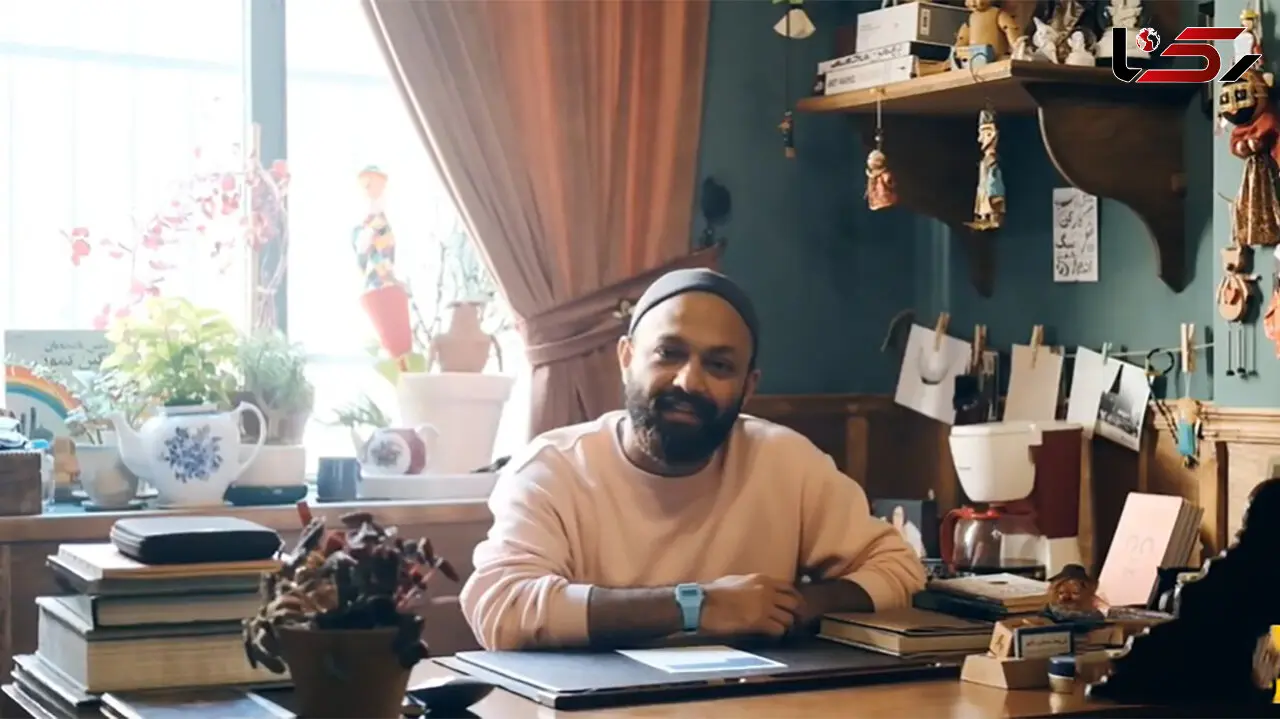 تصاویر دیده نشده از دکوراسیون منزل صابر ابر؛ از کتابخانه بزرگ تا تابلوهای هنری