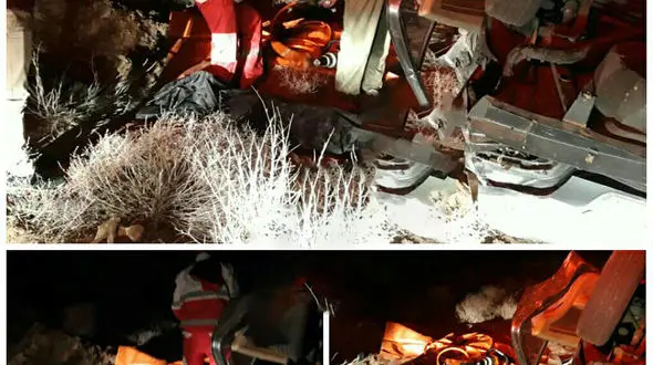 واژگونی مرگبار پژو در شاهرود + عکس