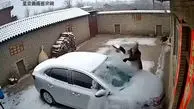 فیلم شکست شیشه خودرو با ریختن آب جوش در هوای سرد