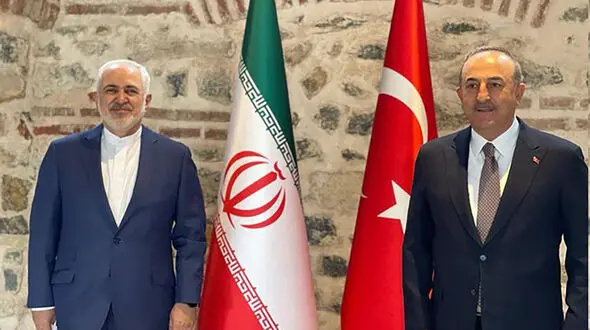 وقتی ظریف با ماسک نزدن چاووش اوغلو شوخی کرد ! + فیلم