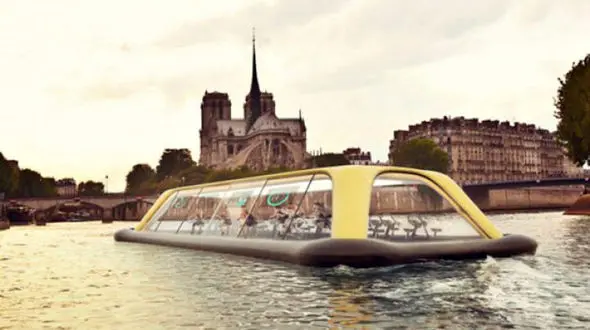 باشگاه بی نظیر و شناور روی آب در پاریس +عکس 