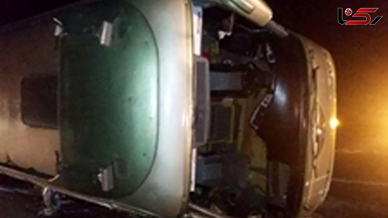  31 کشته و زخمی در حادثه واژگونی اتوبوس در جاده سبزوار- شاهرود 