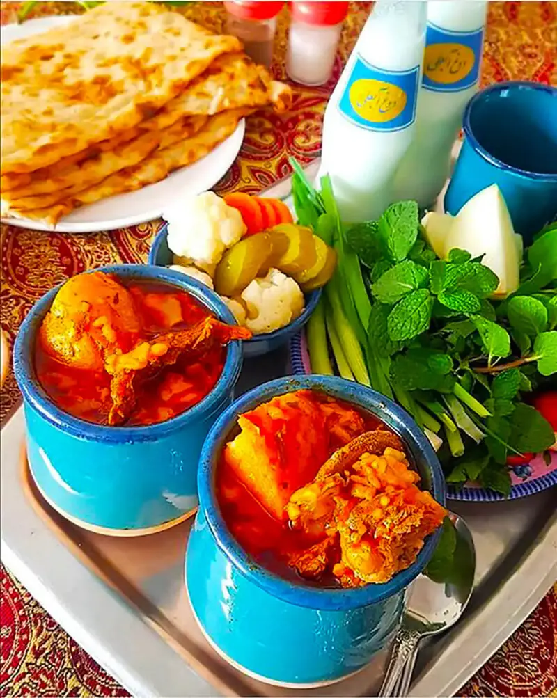 دیزاین سرو آبگوشت مجلسی