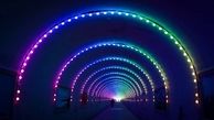 افتتاح بزرگترین تونل نوری تهران / امکان عکاسی جذاب در فضای پر از رنگ و نور + عکس و آدرس 