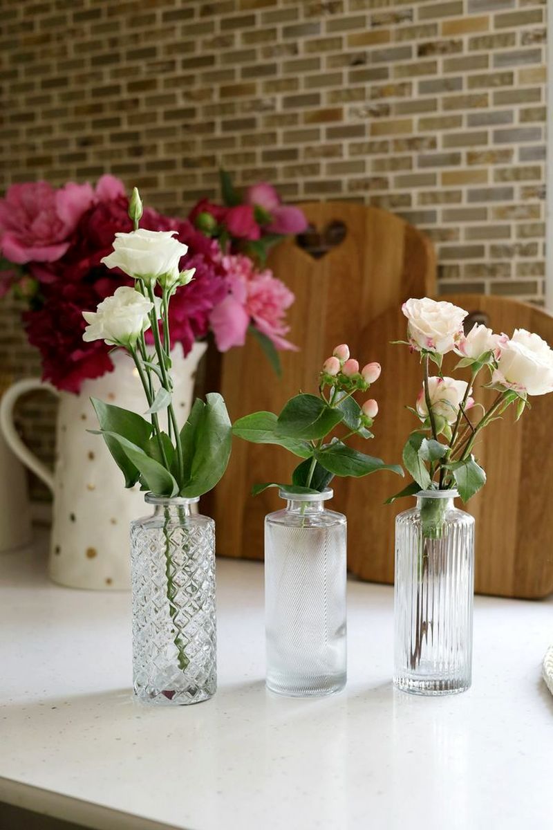 گلدان شیشه ای رومیزی جدید