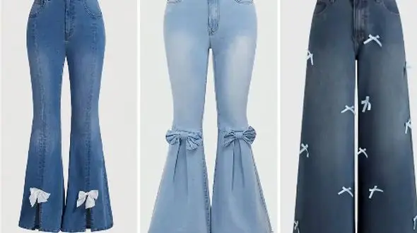 مدل‌ های جذاب شلوار جین پاپیونی | با این انتخاب‌ ها همیشه خوش‌ استایل باش!