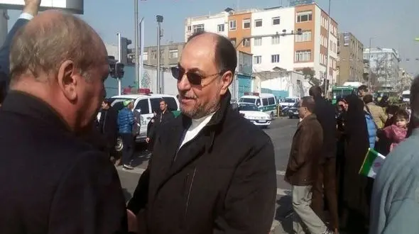 حضور فرزند رهبر انقلاب و سردار حقانی در راهپیمایی