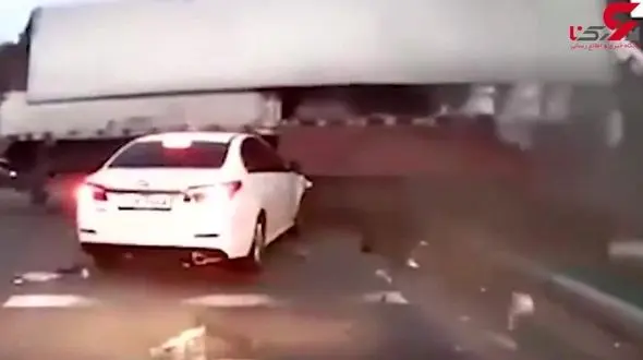 یک قدم مانده به مرگ ؛ راننده‌های خوش‌شانس در شدیدترین تصادفات + فیلم