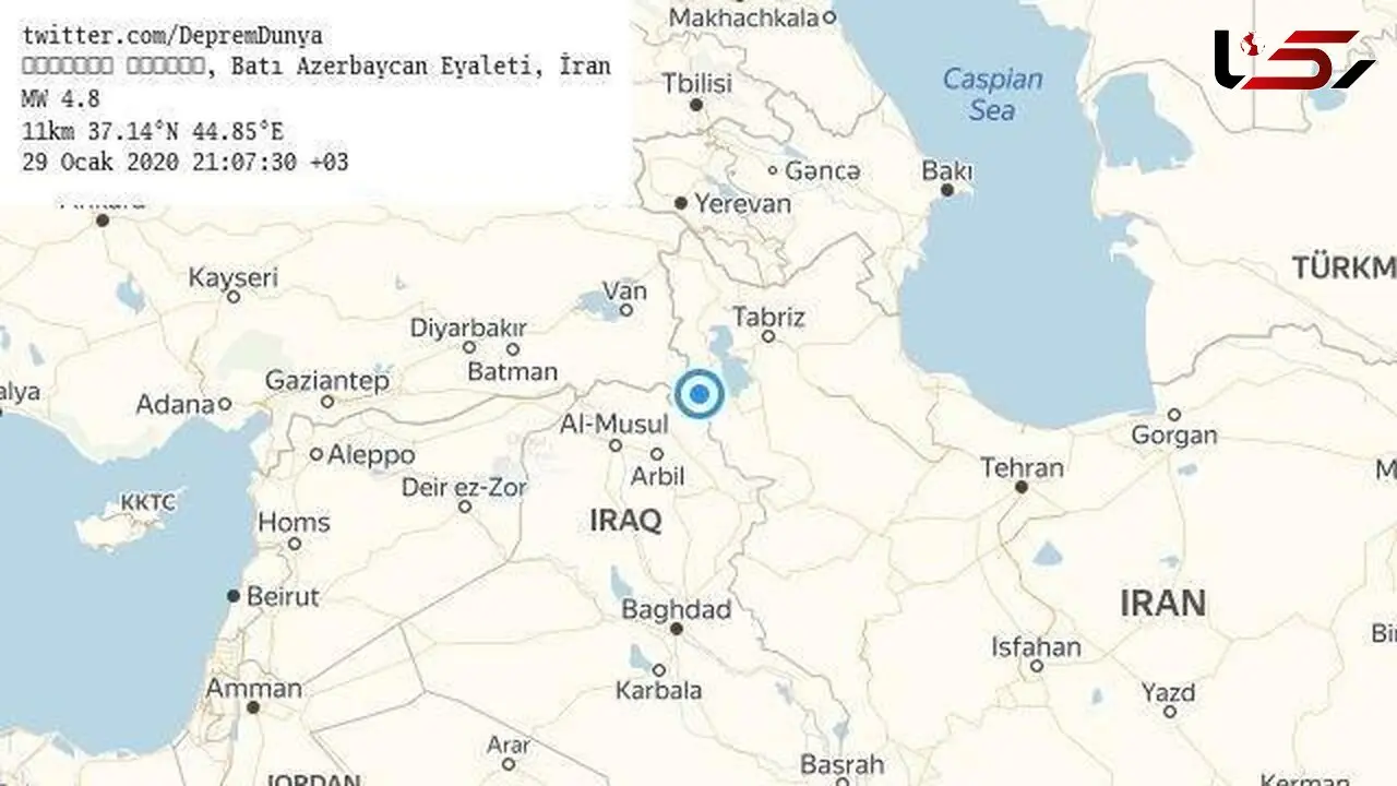 زلزله در ارومیه 