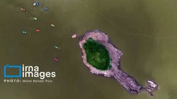 دریاچه الندان در آستانه خشکی کامل