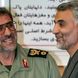 عکس سفر در زمان /  «پسر سردار سلیمانی» در آغوش «سردار قاآنی» بعد از شهادت