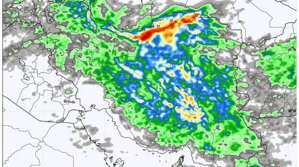 پیش بینی هواشناسی تا ۵ اردیبهشت ؛هشدار نارنجی هواشناسی به مردم/ خطر آبگرفتگی و سیلاب برای 17 استان

