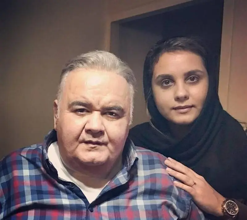 اکبر عبدی و دخترش