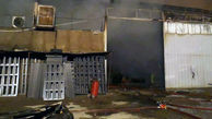 آتش سوزی کارگاه یک ۱۰۰۰ متری تولید مبل و صندلی در چهاردانگه