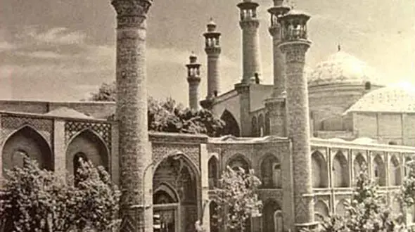 قدیمی ترین عکسی که از مسجد سپهسالار دیده اید!