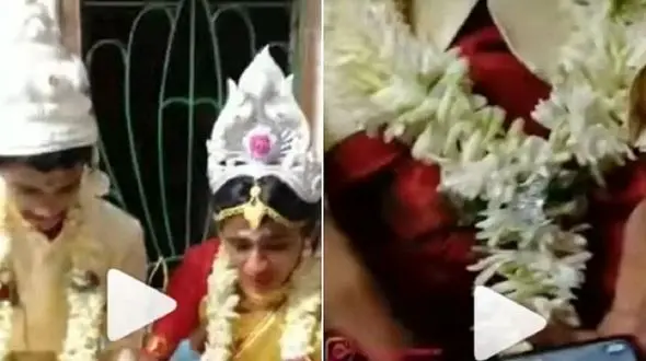 اقدام عجیب عروس و داماد در وسط جشن عروسی + فیلم