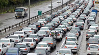 ترافیک نیمه سنگین در آزاد راه کرج- تهران و کرج-قزوین