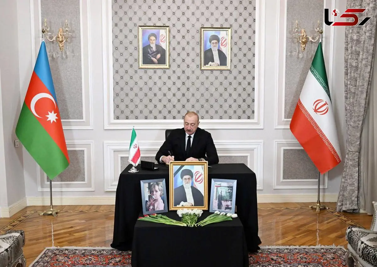 حضور الهام علی‌اف در سفارت ایران