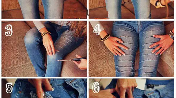  شلوار جین کهنه خود دور نیندازید +تصاویر