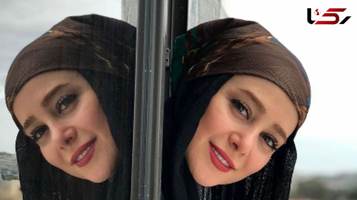 عکس دکوراسیون فوق خوشرنگ و شیک اتاق خواب الناز حبیبی/  چه فرش شیکی به دیوار اتاقش زده !