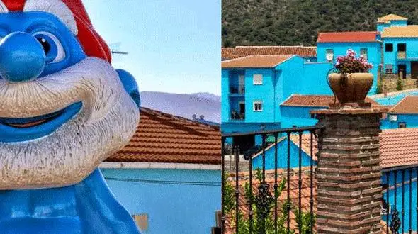روستای آبی رنگ و شگفت انگیز اسمورف ها در اسپانیا ‏‏