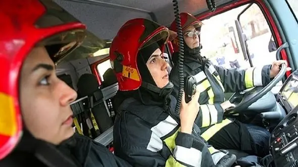 شروع به کار 16 خانم آتش نشان  ایرانی / ایستگاه مجزا در محله ستارخان 