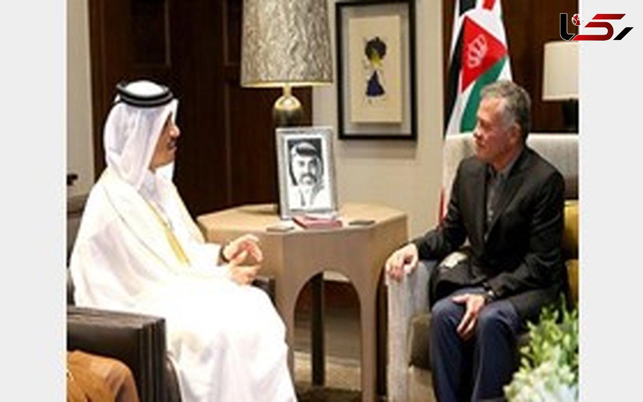 دیدار پادشاه اردن با وزیر خارجه قطر