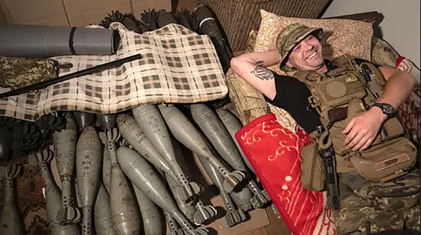 خونسردترین سرباز اوکراینی + عکس