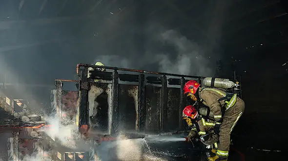 زنده زنده سوختن راننده کامیون حامل سوخت در بندرعباس