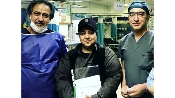 شهره لرستانی در روزهای کرونایی به بیمارستان رفت + عکس