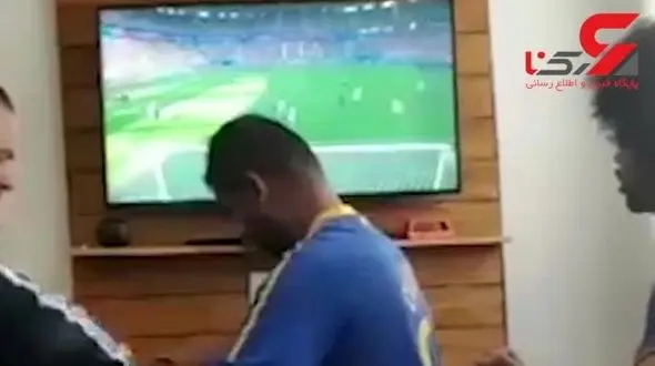 شادی متفاوت تماشاگر نابینای جام جهانی + فیلم 