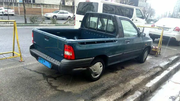 وانت پراید با پلاک سیاسی در تهران ! +عکس