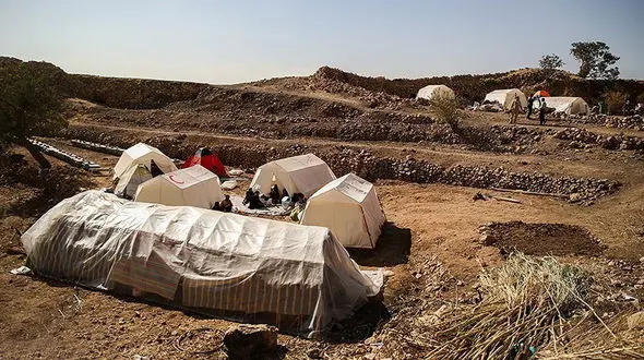 پیش بینی بارش باران برای مناطق زلزله زده