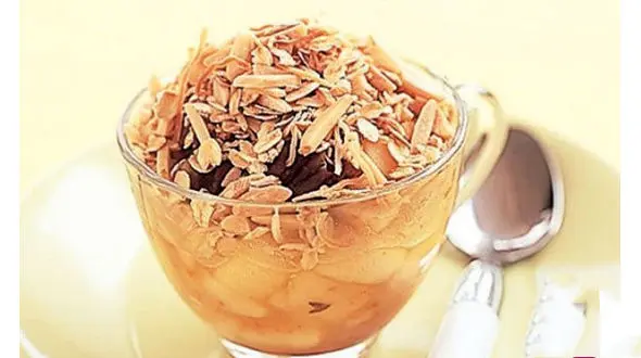 دسر طبیعی سیب و خرما