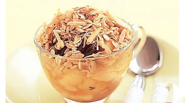 دسر طبیعی سیب و خرما