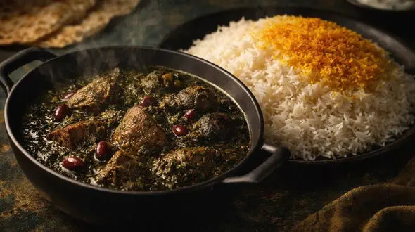 طرز تهیه قورمه سبزی جنوبی اصیل با یک ترکیب سبزی متفاوت
