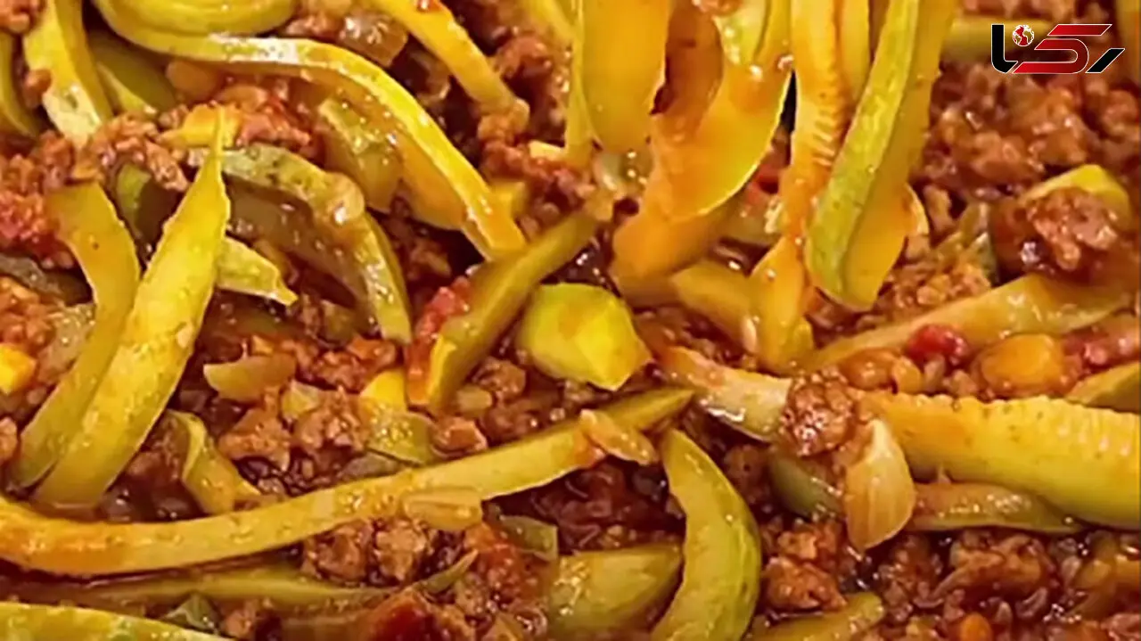 متفاوت ترین غذا با کدو سبز + فیلم