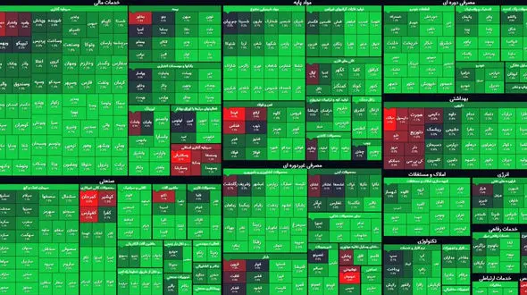 بورس امروز عقبگرد هفته گذشته را جبران کرد + جدول نمادها