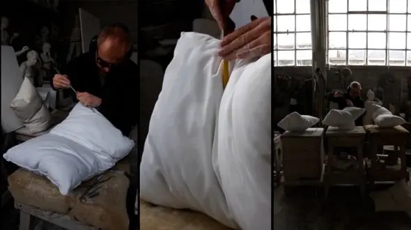 ظرافت و هنر مجسمه‌ساز نروژی که در حال تراشیدن سنگ مرمر! + فیلم 