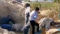 پسر بی رحم مادر معلولش را زنده زنده دفن کرد !+ فیلم / چین