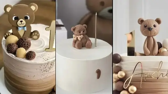 کیک تولد خرسی؛ جادوی شیرین جشن تولد یک سالگی کودک شما
