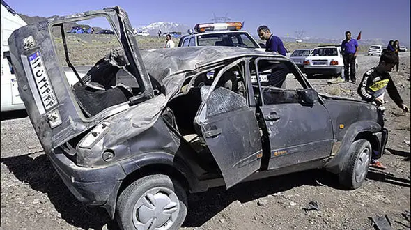 6 مصدوم حاصل برخورد ده چرخ با pk در مهاباد 