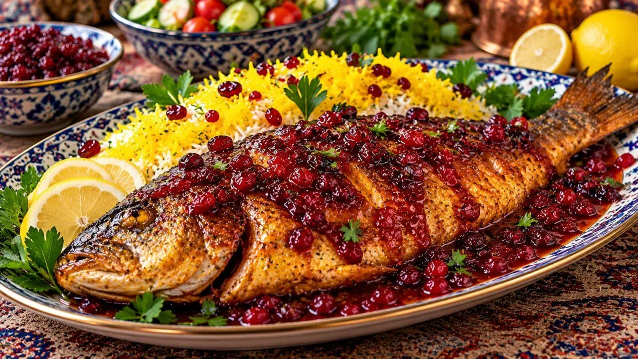 طرز تهیه ماهی با سس زرشک؛ یک غذای مجلسی با طعم ملس و متفاوت