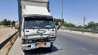 واژگونی کامیونت در یزد 5 نفر را راهی بیمارستان کرد