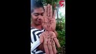فیلمی از دختری که به روش جالب حشره ها را می کشد